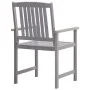 Garden dining set 5 pieces solid acacia gray wood by , Garden sets - Ref: Foro24-45940, Price: 429,90 €, Discount: %