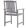 Set de comedor de jardín 5 piezas madera maciza de acacia gris de , Conjuntos de jardín - Ref: Foro24-45940, Precio: 415,53 €