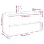 Badezimmermöbel Set 2 Stück Keramik und Holzwerkstoff von , Badezimmermöbel - Ref: Foro24-3307664, Preis: 285,38 €, Rabatt: %