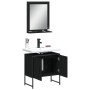 Badmöbel Set 2 Stück schwarzes Holzwerkstoff von , Badezimmermöbel - Ref: Foro24-3214334, Preis: 84,95 €, Rabatt: %