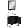 Bathroom furniture set 2 pcs black engineered wood by , Bathroom furniture - Ref: Foro24-3214334, Price: 86,31 €, Discount: %