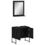 Badmöbel Set 2 Stück schwarzes Holzwerkstoff von , Badezimmermöbel - Ref: Foro24-3214334, Preis: 84,95 €, Rabatt: %
