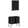 Badmöbel Set 2 Stück schwarzes Holzwerkstoff von , Badezimmermöbel - Ref: Foro24-3214334, Preis: 84,95 €, Rabatt: %