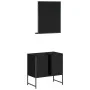 Bathroom furniture set 2 pcs black engineered wood by , Bathroom furniture - Ref: Foro24-3214334, Price: 86,31 €, Discount: %