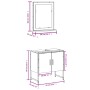 Badmöbel Set 2 Stück schwarzes Holzwerkstoff von , Badezimmermöbel - Ref: Foro24-3214334, Preis: 84,95 €, Rabatt: %