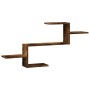 Eiche geräuchert Holzwerkstoff-Wandregal 104x15x49 cm von , Regale und Regale - Ref: Foro24-853204, Preis: 26,10 €, Rabatt: %