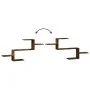 Smoked oak engineered wood wall shelf 104x15x49 cm by , Shelves and shelves - Ref: Foro24-853204, Price: 29,25 €, Discount: %