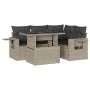 Set of garden sofas and cushions 5 pcs light gray synthetic rattan by , Garden sets - Ref: Foro24-3267882, Price: 418,78 €, D...