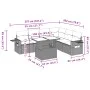 Garden sofa set 7 pcs with cushions light grey PE rattan by , Garden sets - Ref: Foro24-3267932, Price: 541,91 €, Discount: %