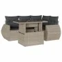 Set of garden sofas and cushions 5 pcs light gray synthetic rattan by , Garden sets - Ref: Foro24-3268512, Price: 437,66 €, D...