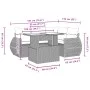 Set of garden sofas and cushions 5 pcs light gray synthetic rattan by , Garden sets - Ref: Foro24-3268512, Price: 437,66 €, D...