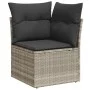 Set de sofás de jardín 7 pzas con cojines ratán PE gris claro de , Conjuntos de jardín - Ref: Foro24-3268552, Precio: 561,34 ...