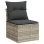Set de sofás de jardín 7 pzas con cojines ratán PE gris claro de , Conjuntos de jardín - Ref: Foro24-3268552, Precio: 561,34 ...