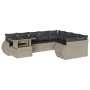 Set sofás jardín 10 pzas con cojines ratán sintético gris claro de , Conjuntos de jardín - Ref: Foro24-3268772, Precio: 815,6...