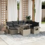 Garden sofa set 8 pcs. and cushions synthetic rattan gray by , Garden sets - Ref: Foro24-3268072, Price: 589,90 €, Discount: %