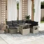 Garden sofa set 8 pcs. and cushions synthetic rattan gray by , Garden sets - Ref: Foro24-3268072, Price: 589,75 €, Discount: %