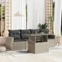 Set de sofás jardín y cojines 5 pzas ratán sintético gris claro de , Conjuntos de jardín - Ref: Foro24-3268362, Precio: 403,3...