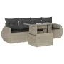 Set de sofás jardín y cojines 5 pzas ratán sintético gris claro de , Conjuntos de jardín - Ref: Foro24-3268362, Precio: 403,3...