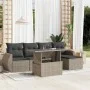 Set de sofás de jardín 6 pzas y cojines ratán sintético gris de , Conjuntos de jardín - Ref: Foro24-3268502, Precio: 457,54 €...