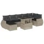 Garden sofa set 8 pieces and gray synthetic rattan cushions by , Garden sets - Ref: Foro24-3268692, Price: 609,14 €, Discount: %