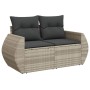 Garden sofa set 10 pieces with light gray synthetic rattan cushions by , Garden sets - Ref: Foro24-3268762, Price: 800,15 €, ...