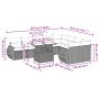 Garden sofa set 10 pieces with light gray synthetic rattan cushions by , Garden sets - Ref: Foro24-3268762, Price: 800,15 €, ...