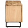 Solid rough mango wood TV stand 100x34x46 cm by , CD and DVD storage - Ref: Foro24-377504, Price: 83,66 €, Discount: %