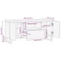 Solid rough mango wood TV stand 100x34x46 cm by , CD and DVD storage - Ref: Foro24-377504, Price: 83,66 €, Discount: %