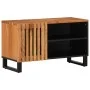 Solid acacia wood TV stand 80x34x46 cm by , CD and DVD storage - Ref: Foro24-377510, Price: 78,42 €, Discount: %