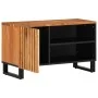 Solid acacia wood TV stand 80x34x46 cm by , CD and DVD storage - Ref: Foro24-377510, Price: 78,42 €, Discount: %