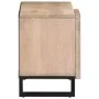 Solid mango wood TV stand 80x34x46 cm by , CD and DVD storage - Ref: Foro24-377512, Price: 62,93 €, Discount: %