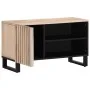 Solid mango wood TV stand 80x34x46 cm by , CD and DVD storage - Ref: Foro24-377512, Price: 62,93 €, Discount: %