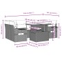 Gartensofagarnitur 7-teilig mit Kissen, hellgrauer PE-Rattan von , Gartensets - Ref: Foro24-3267762, Preis: 530,71 €, Rabatt: %