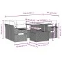 Set de sofás de jardín 7 pzas con cojines ratán PE gris claro by , Garden sets - Ref: Foro24-3267762, Price: 552,52 €, Discou...