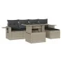 Set de sofás de jardín 6 pzas y cojines ratán sintético gris de , Conjuntos de jardín - Ref: Foro24-3267872, Precio: 438,83 €...