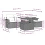 Set de sofás de jardín 6 pzas y cojines ratán sintético gris de , Conjuntos de jardín - Ref: Foro24-3267872, Precio: 438,83 €...