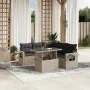 Set de sofás de jardín 6 pzas y cojines ratán sintético gris by , Garden sets - Ref: Foro24-3267902, Price: 475,52 €, Discoun...