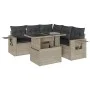 Set de sofás de jardín 6 pzas y cojines ratán sintético gris by , Garden sets - Ref: Foro24-3267902, Price: 475,52 €, Discoun...