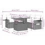 Set de sofás de jardín 6 pzas y cojines ratán sintético gris by , Garden sets - Ref: Foro24-3267902, Price: 475,52 €, Discoun...