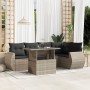 Set de sofás de jardín 6 pzas y cojines ratán sintético gris by , Garden sets - Ref: Foro24-3268522, Price: 474,27 €, Discoun...