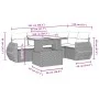 Set de sofás de jardín 6 pzas y cojines ratán sintético gris by , Garden sets - Ref: Foro24-3268522, Price: 494,06 €, Discoun...