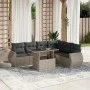 Set de sofás de jardín 7 pzas con cojines ratán PE gris claro by , Garden sets - Ref: Foro24-3268562, Price: 561,34 €, Discou...