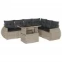 Set de sofás de jardín 7 pzas con cojines ratán PE gris claro by , Garden sets - Ref: Foro24-3268562, Price: 561,34 €, Discou...