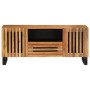 Massives TV-Möbel aus Akazienholz, 100x34x46 cm. von , CD- und DVD-Speicher - Ref: Foro24-377505, Preis: 121,68 €, Rabatt: %
