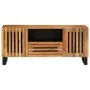 Mueble de TV madera maciza de acacia 100x34x46 cm by , CD and DVD storage - Ref: Foro24-377505, Price: 119,97 €, Discount: %
