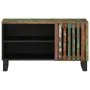 Mueble de TV madera maciza de acacia 80x34x46 cm de , Almacenamiento para CD y DVD - Ref: Foro24-377513, Precio: 57,23 €, Des...