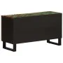 Mueble de TV madera maciza de acacia 80x34x46 cm de , Almacenamiento para CD y DVD - Ref: Foro24-377513, Precio: 57,23 €, Des...