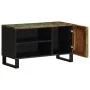 Mueble de TV madera maciza de acacia 80x34x46 cm de , Almacenamiento para CD y DVD - Ref: Foro24-377513, Precio: 57,23 €, Des...