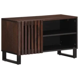 Mueble de TV madera maciza mango marrón 80x34x46 cm by , CD and DVD storage - Ref: Foro24-377511, Price: 64,58 €, Discount: %