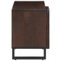 Mueble de TV madera maciza mango marrón 80x34x46 cm by , CD and DVD storage - Ref: Foro24-377511, Price: 64,52 €, Discount: %